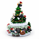 Animated Musical Penguin Christmas Tree Figurine - Rotating Music Box