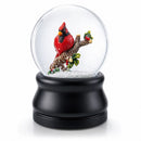 Red Cardinal on a Branch Musical Water Snow Globe