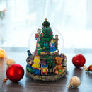 Children Decorating Tree LED Musical Water Snow Globe