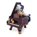 Animated Musical Piano Cat Figurine - Moving Kitten Keyboard Music Box