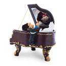 Animated Musical Piano Cat Figurine - Moving Kitten Keyboard Music Box