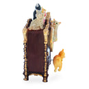 Animated Musical Figurine with Playful Felines