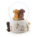 Dogs Party Musical Water Snow Globe