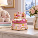 Animated Musical Cradle Babies Figurine - Rotating Nursery Song Music Box