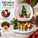 Rotating Santa's Tree Serenade Musical Water Globe