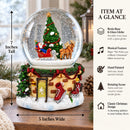 Rotating Santa's Tree Serenade Musical Water Globe