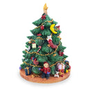 Tabletop Tree Spinning Musical Christmas Figurine