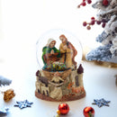 Nativity Scene and Divine Guardian Angel Musical Water Snow Globe