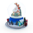 Moving Train Base Musical Christmas Water Snow Globe