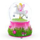 Unicorn Carousel with Fairy Musical Water Snow Globe