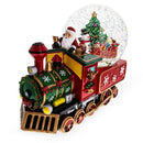 Santa Train Express Delivering Tree Musical Water Globe