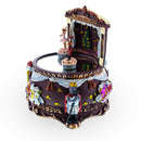 Animated Nutcracker Theatre Figurine - Rotating Ballerina Mirror Music Box