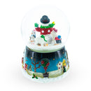 Snowman, Polar Bears, and Penguins Musical Spinning Snow Globe