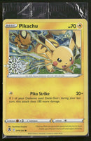 Pikachu - Silver Tempest - 049/195 (Holiday Calendar Snowflake Stamp) - Near Mint