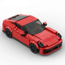 Porsche 911 red sports car Lego Custom Minifigures Building Block Toys