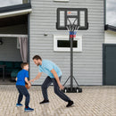 Portable Basketball Hoop with 4.6 to 10 Feet 10-Level Height Adjustable