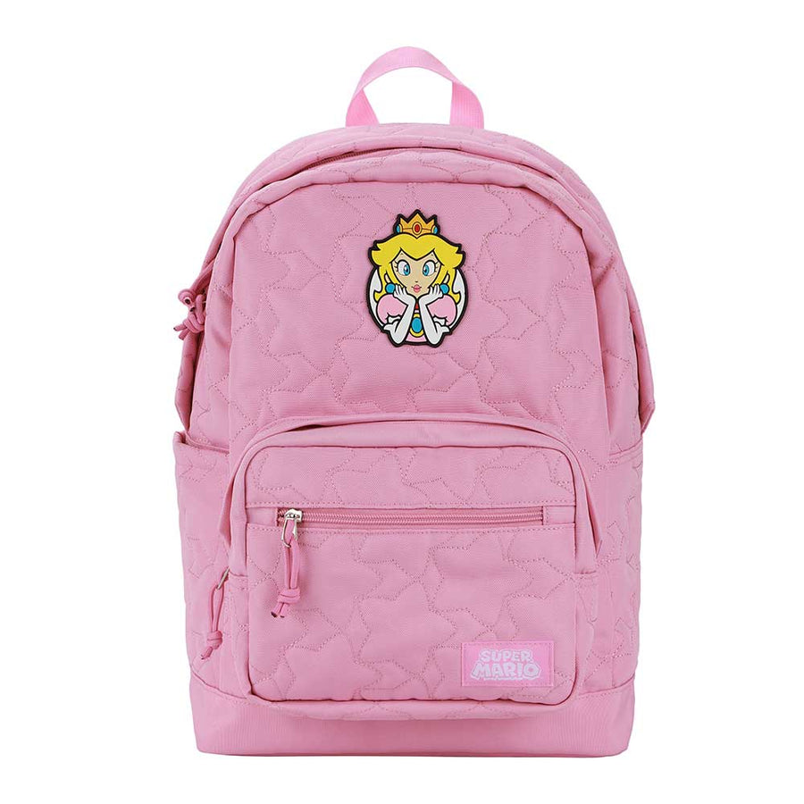 Princess Peach Super Mario Quilted Laptop Backpack