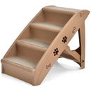 Collapsible Plastic Pet Stairs 4 Step Ladder for Small Dog and Cats