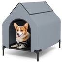 Large/Middle/Small Outdoor Elevated Pet House with Ventilated Windows