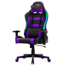 Adjustable Swivel Gaming Chair with LED Lights and Remote