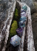 Purple Fluorite Stone Dice Set