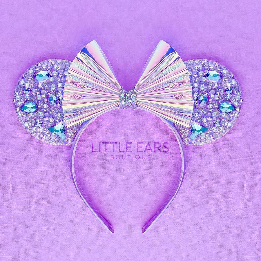 Purple Iridescent Sparkle Mickey Ears