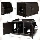 Large Wooden Cat Litter Box Enclosure with the Storage Rack