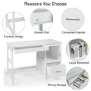 47.5 Inch Modern Home Computer Desk with 2 Storage Drawers