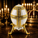 1890 Danish Palaces Royal Imperial Easter Egg in White