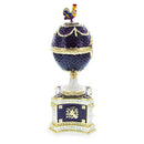 1904 Kelch Chanticleer Royal Imperial Musical Easter Egg in Purple Enamel