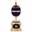 1904 Kelch Chanticleer Royal Imperial Musical Easter Egg in Purple Enamel