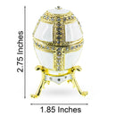 1890 Danish Palaces Royal Imperial Easter Egg in White