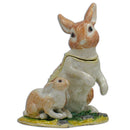 Bunny Family Trinket Box 3.25 Inches