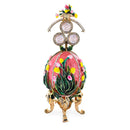 1898 Lilies of the Valley Royal Imperial Metal Easter Egg in Pink
