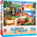 Paradise Beach - Oceanside Camping 500 Piece Jigsaw Puzzle