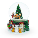 Rotating Santa's Tree Serenade Musical Water Globe