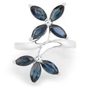 1.75 Carat Genuine Blue Sapphire .925 Sterling Silver Ring