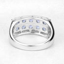 1.90 Carat Genuine Tanzanite .925 Sterling Silver Ring