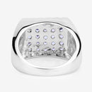 1.75 Carat Genuine Tanzanite .925 Sterling Silver Ring