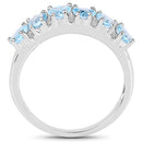 1.68 Carat Genuine Swiss Blue Topaz .925 Sterling Silver Ring