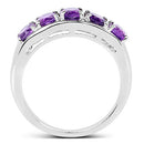 1.70 Carat Genuine Amethyst .925 Sterling Silver Ring