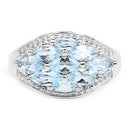 2.50 Carat Genuine Blue Topaz .925 Sterling Silver Ring