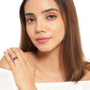 2.85 Carat Genuine Amethyst .925 Sterling Silver Ring