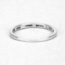 0.20 Carat Genuine Blue Diamond .925 Sterling Silver Ring