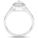 14K White Gold 0.63 Carat Genuine White Diamond Ring