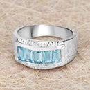 1.75 Carat Genuine Blue Topaz .925 Sterling Silver Ring