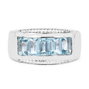 1.75 Carat Genuine Blue Topaz .925 Sterling Silver Ring