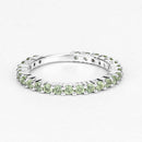 0.91 Carat Genuine Peridot .925 Sterling Silver Ring