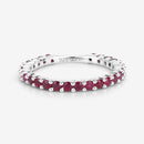 1.04 Carat Genuine Ruby .925 Sterling Silver Ring