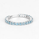 0.94 Carat Genuine Swiss Blue Topaz .925 Sterling Silver Ring